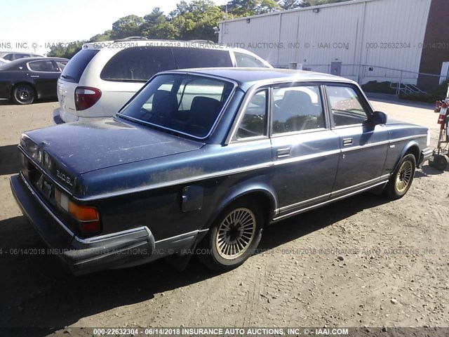 YV1AX8841K1355191 - 1989 VOLVO 244 DL/GL BLUE photo 4