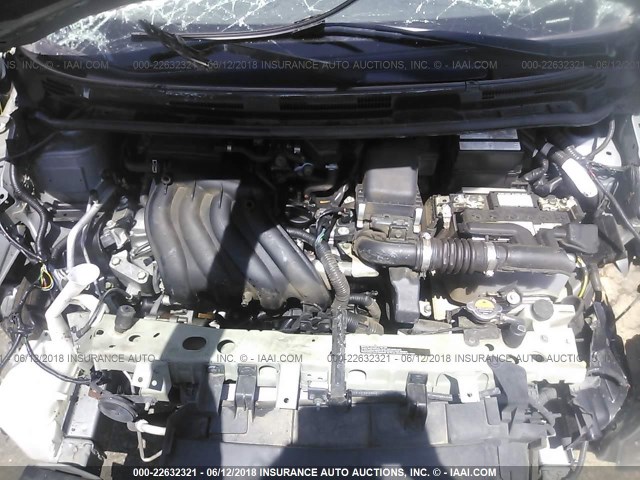 3N1CE2CP4FL357022 - 2015 NISSAN VERSA NOTE S/S PLUS/SV/SL/SR GRAY photo 10