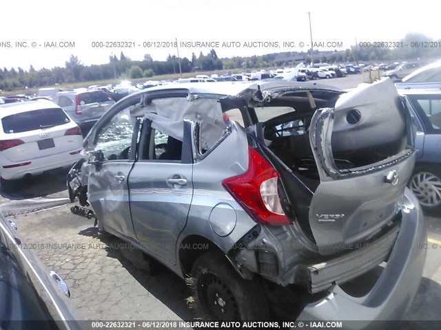 3N1CE2CP4FL357022 - 2015 NISSAN VERSA NOTE S/S PLUS/SV/SL/SR GRAY photo 3