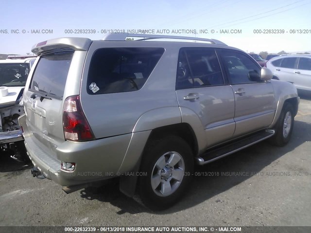 JTEBT17R940033316 - 2004 TOYOTA 4RUNNER LIMITED Champagne photo 4