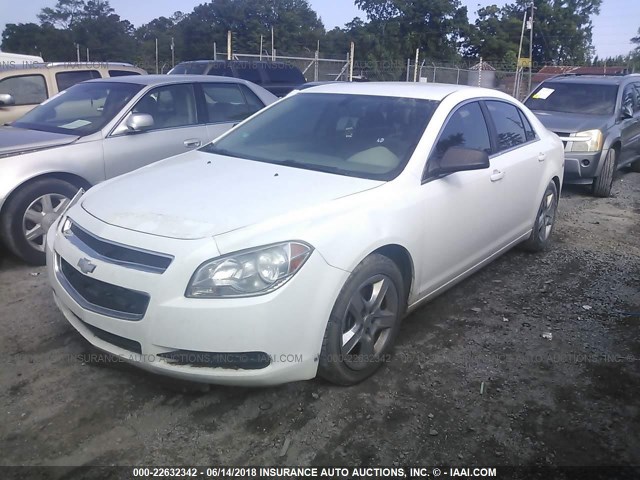 1G1ZA5EU2BF193936 - 2011 CHEVROLET MALIBU LS WHITE photo 2