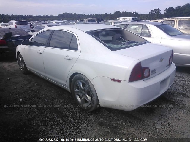 1G1ZA5EU2BF193936 - 2011 CHEVROLET MALIBU LS WHITE photo 3