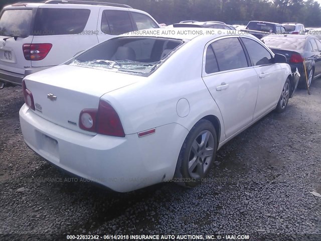1G1ZA5EU2BF193936 - 2011 CHEVROLET MALIBU LS WHITE photo 4