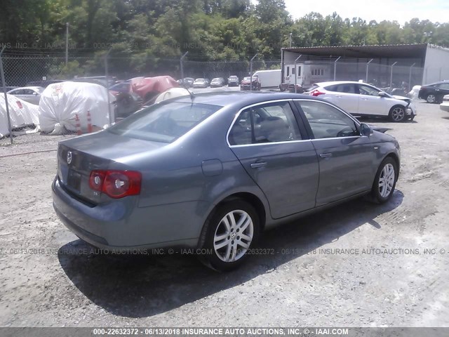 3VWEF71K07M189203 - 2007 VOLKSWAGEN JETTA WOLFSBURG 灰色 照片 4