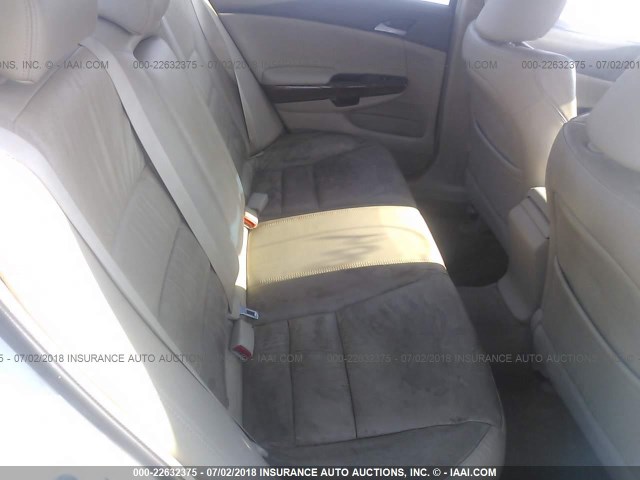 1HGCP36848A038622 - 2008 HONDA ACCORD EXL WHITE photo 8