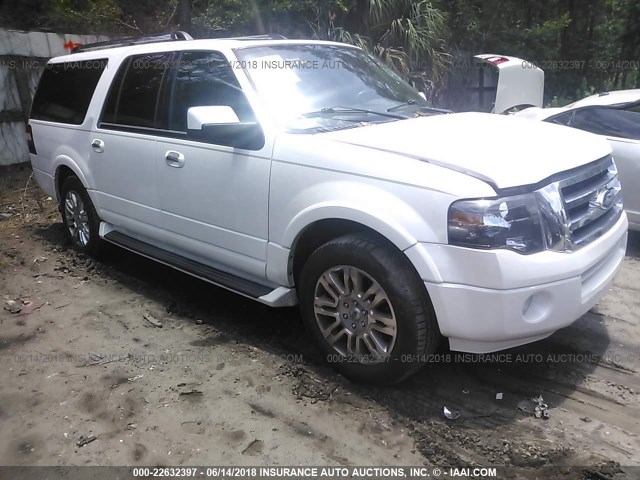 1FMJK1K58BEF09901 - 2011 FORD EXPEDITION EL LIMITED WHITE photo 1