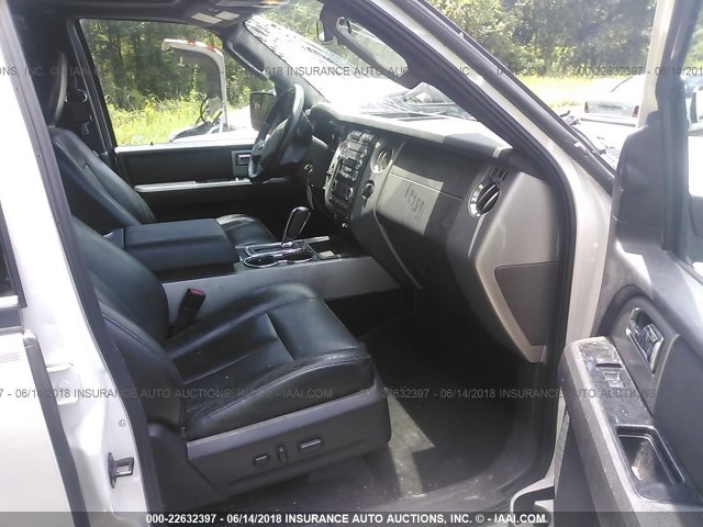 1FMJK1K58BEF09901 - 2011 FORD EXPEDITION EL LIMITED WHITE photo 5