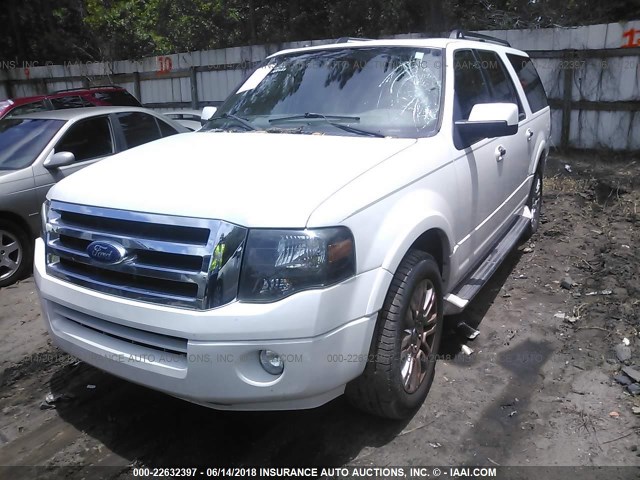 1FMJK1K58BEF09901 - 2011 FORD EXPEDITION EL LIMITED WHITE photo 6