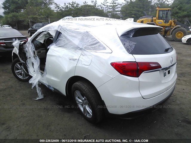 5J8TB4H58FL031391 - 2015 ACURA RDX TECHNOLOGY WHITE photo 3