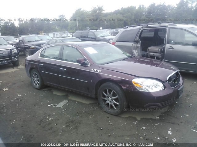 1G4HD57227U144871 - 2007 BUICK LUCERNE CXL BURGUNDY photo 1