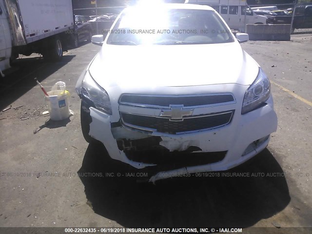 1G11E5SAXDF287254 - 2013 CHEVROLET MALIBU 2LT WHITE photo 6