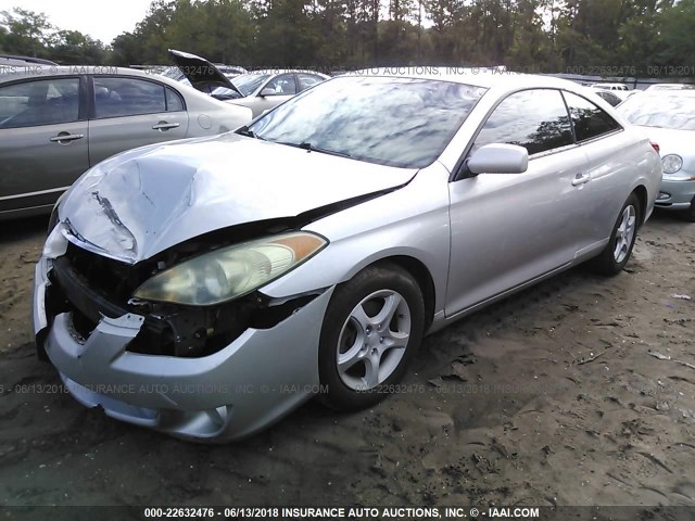 4T1CE38P34U871034 - 2004 TOYOTA CAMRY SOLARA SE/SLE SILVER photo 2