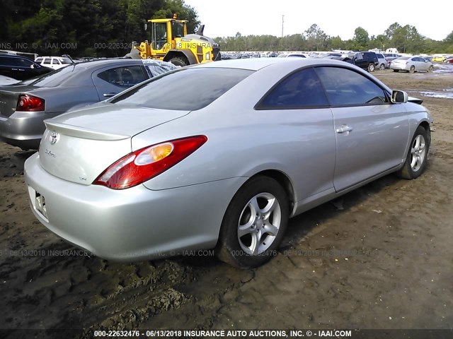 4T1CE38P34U871034 - 2004 TOYOTA CAMRY SOLARA SE/SLE SILVER photo 4