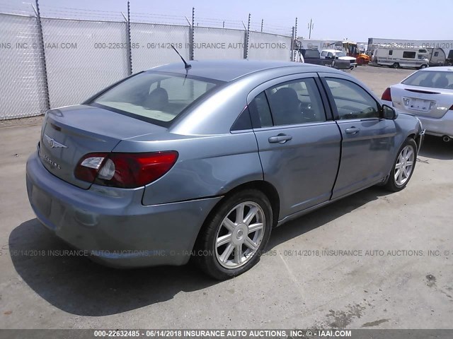 1C3LC56R67N507123 - 2007 CHRYSLER SEBRING TOURING SILVER photo 4