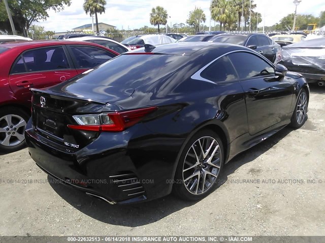 JTHHE5BC7F5002301 - 2015 LEXUS RC 350 BLACK photo 4