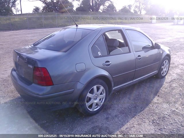 3VWTH69M03M190007 - 2003 VOLKSWAGEN JETTA GLX GRAY photo 4