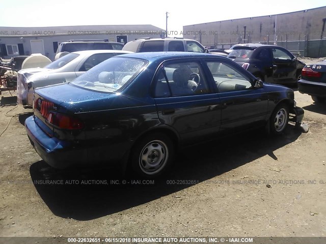 1NXBR12E6WZ123747 - 1998 TOYOTA COROLLA VE/CE/LE 青色 照片 4