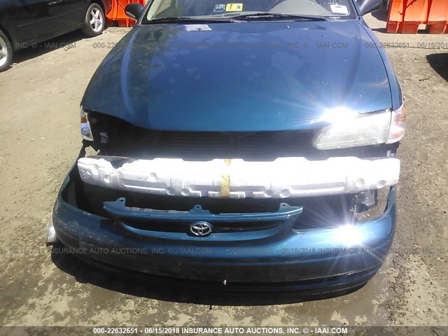 1NXBR12E6WZ123747 - 1998 TOYOTA COROLLA VE/CE/LE 青色 照片 6