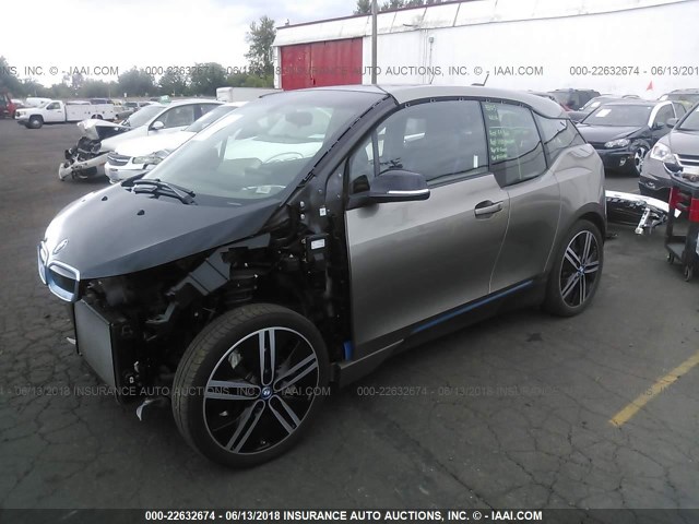 WBY1Z4C57GV507627 - 2016 BMW I3 REX GRAY photo 2