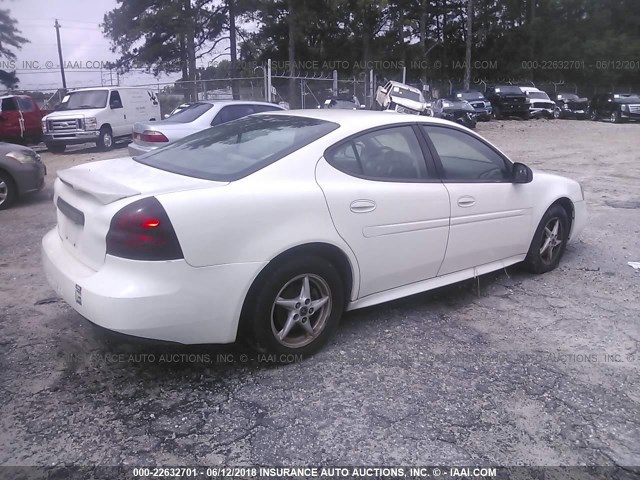 2G2WP522451140540 - 2005 PONTIAC GRAND PRIX WHITE photo 4