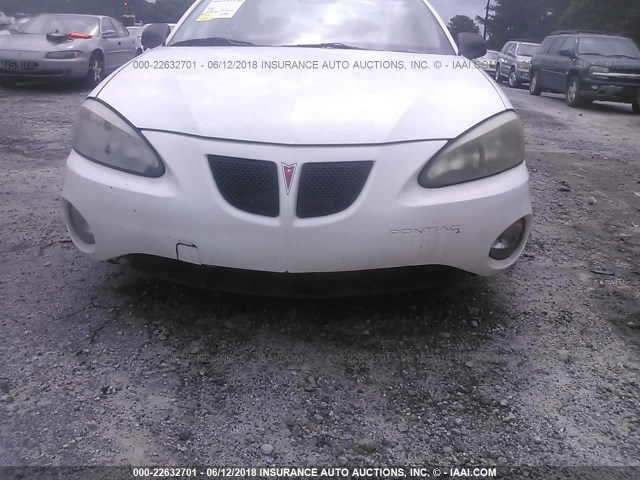 2G2WP522451140540 - 2005 PONTIAC GRAND PRIX WHITE photo 6