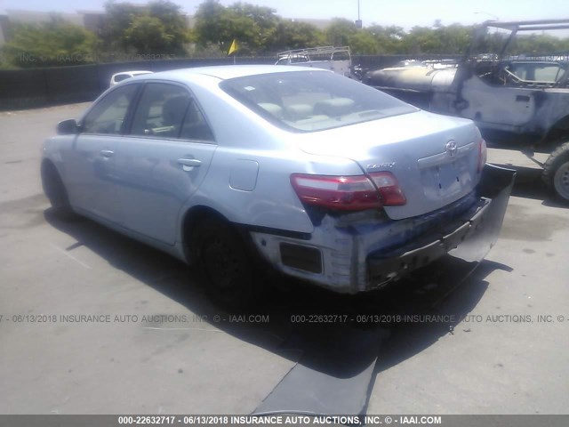 4T1BE46K27U638842 - 2007 TOYOTA CAMRY NEW GENERAT CE/LE/XLE/SE BLUE photo 3