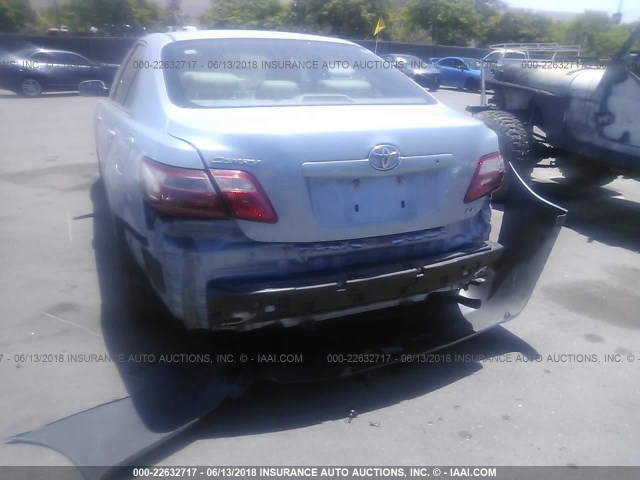 4T1BE46K27U638842 - 2007 TOYOTA CAMRY NEW GENERAT CE/LE/XLE/SE BLUE photo 6