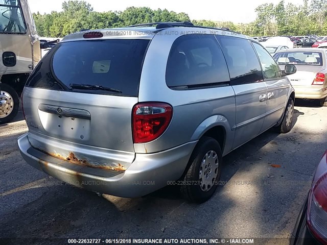 2C8GP44391R421663 - 2001 CHRYSLER TOWN & COUNTRY LX SILVER photo 4