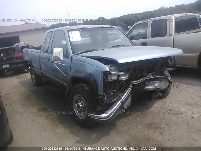 2GTGK39NXK1560351 - 1989 GMC SIERRA K3500 BLUE photo 1