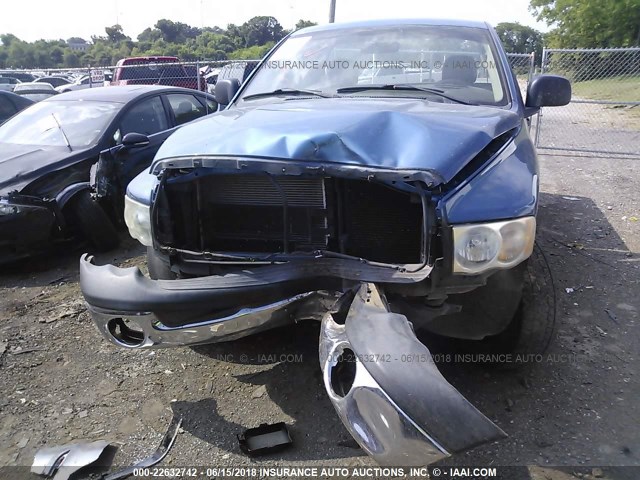 1D7HA16K03J652894 - 2003 DODGE RAM 1500 ST BLUE photo 6