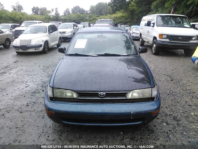 2T1AE09B1RC061418 - 1994 TOYOTA COROLLA LE/DX BLUE photo 6