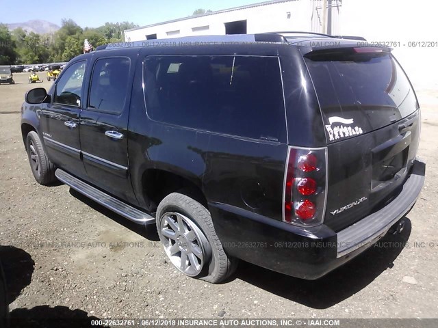 1GKFK66888J252514 - 2008 GMC YUKON XL DENALI BLACK photo 3