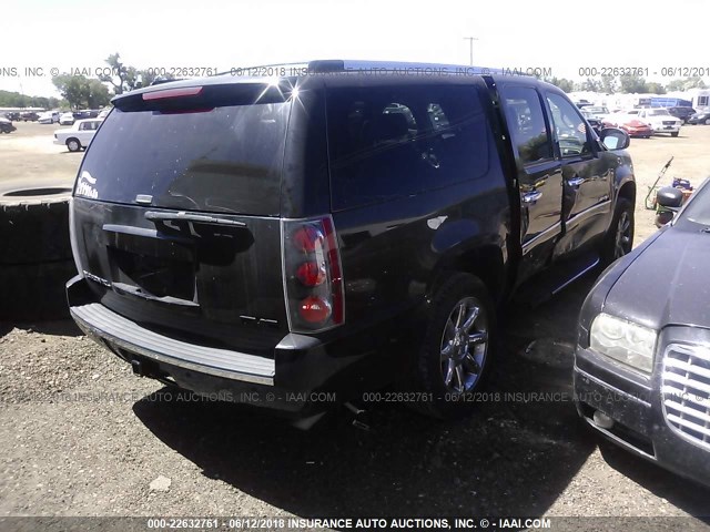 1GKFK66888J252514 - 2008 GMC YUKON XL DENALI BLACK photo 4