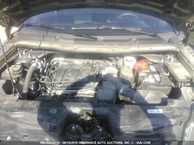 1FM5K8AR5GGA47324 - 2016 FORD EXPLORER POLICE INTERCEPTOR GRAY photo 10