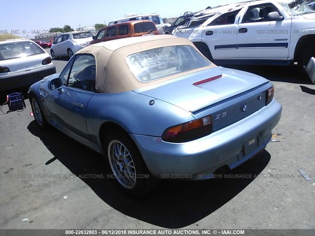 4USCH7321VLE02351 - 1997 BMW Z3 1.9 BLUE photo 3