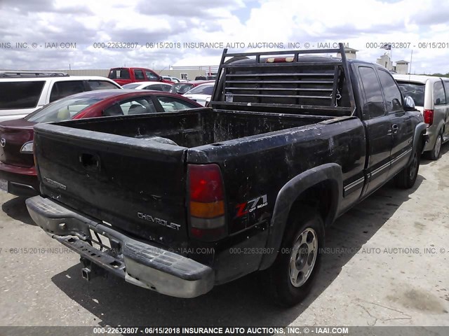 2GCEK19T211303337 - 2001 CHEVROLET SILVERADO K1500 BLACK photo 4