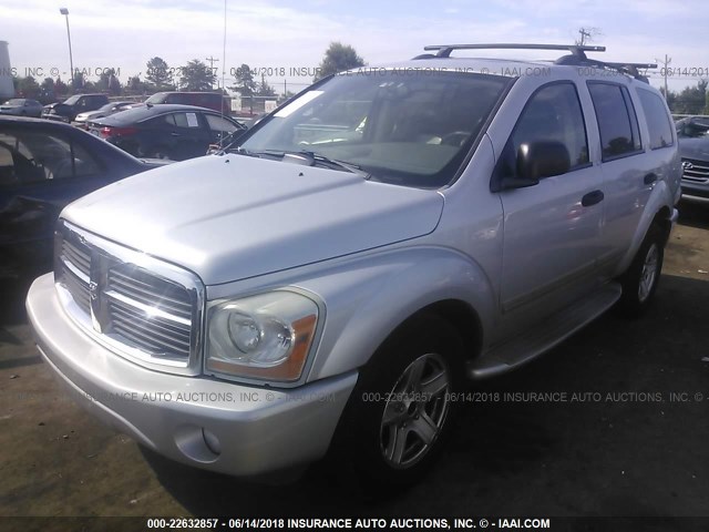 1D4HB58D84F239464 - 2004 DODGE DURANGO LIMITED SILVER photo 2