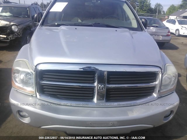 1D4HB58D84F239464 - 2004 DODGE DURANGO LIMITED SILVER photo 6