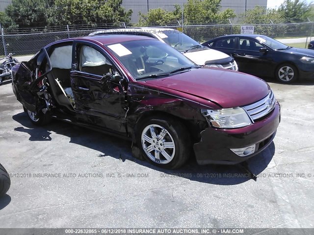 1FAHP25W68G135659 - 2008 FORD TAURUS LIMITED RED photo 1