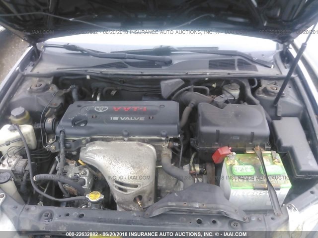 4T1BE32K72U006718 - 2002 TOYOTA CAMRY LE/XLE/SE შავი ფოტო 10