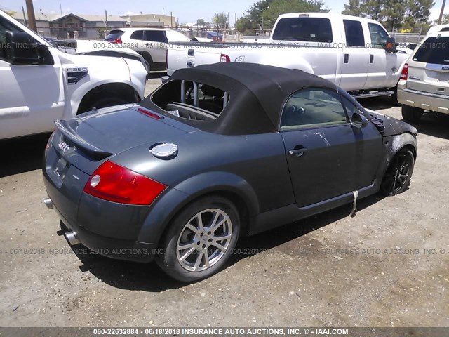 TRUUT28N141009350 - 2004 AUDI TT QUATTRO GRAY photo 4