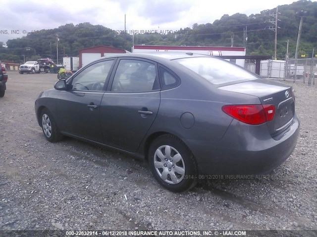 KMHDU46D17U242138 - 2007 HYUNDAI ELANTRA GLS/SE/LIMITED GRAY photo 3