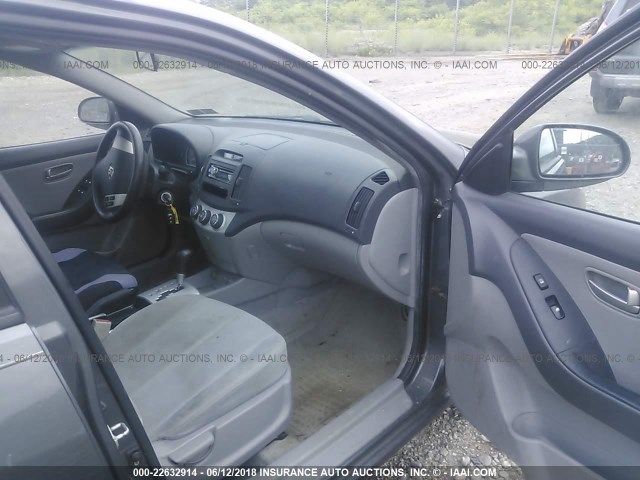 KMHDU46D17U242138 - 2007 HYUNDAI ELANTRA GLS/SE/LIMITED GRAY photo 5