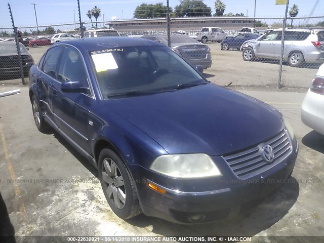 WVWRH63BX2P134329 - 2002 VOLKSWAGEN PASSAT GLX 深蓝色 照片 1
