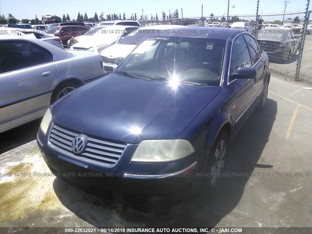 WVWRH63BX2P134329 - 2002 VOLKSWAGEN PASSAT GLX 深蓝色 照片 2
