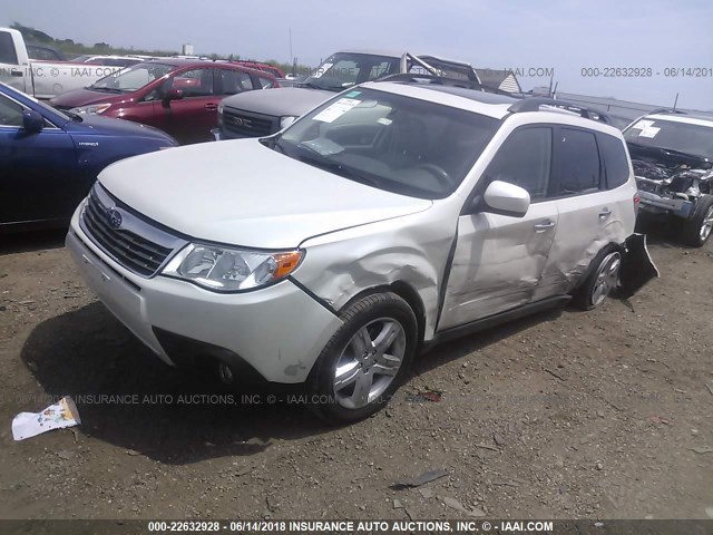 JF2SH64689H776668 - 2009 SUBARU FORESTER 2.5X LIMITED WHITE photo 2