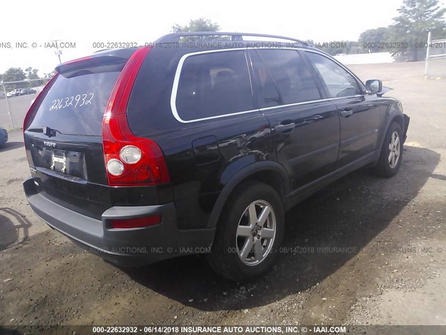 YV4CN592X61287301 - 2006 VOLVO XC90 BLACK photo 4
