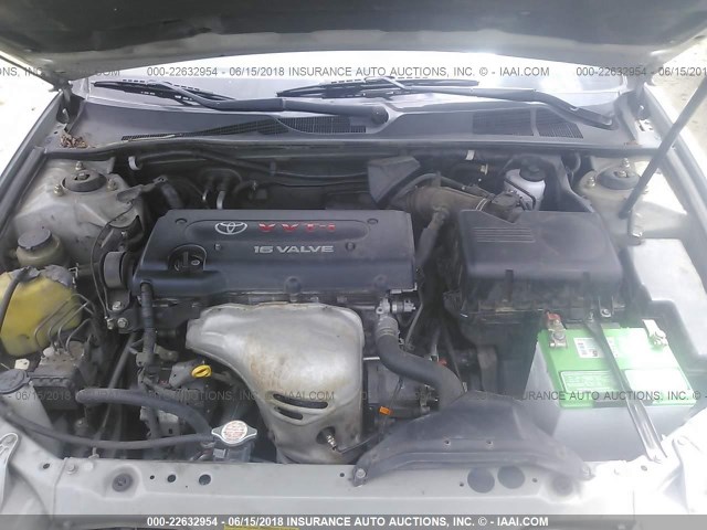 JTDBE32K240262974 - 2004 TOYOTA CAMRY LE/XLE SILVER photo 10