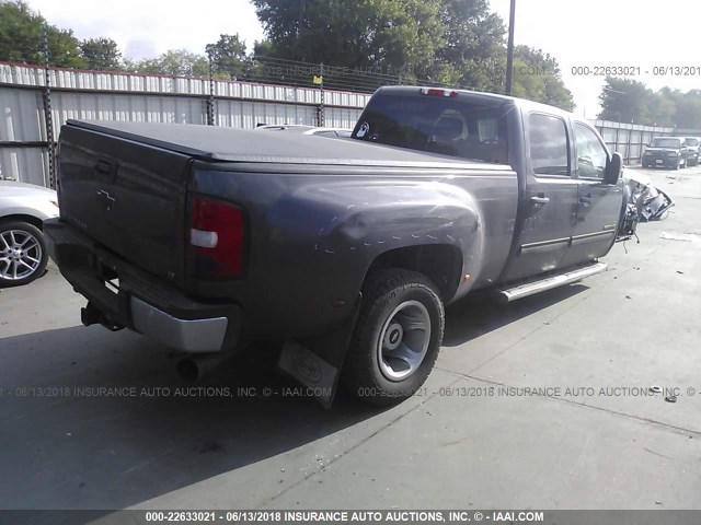 1GC4C0C83BF144278 - 2011 CHEVROLET SILVERADO C3500 LT GRAY photo 4