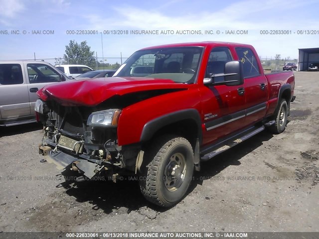 1GCHK23D96F270289 - 2006 CHEVROLET SILVERADO K2500 HEAVY DUTY RED photo 2